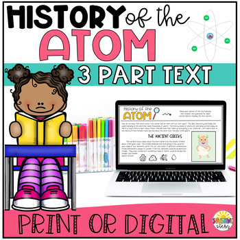 Preview of History of the Atomic Model - 3 Part Informational Text