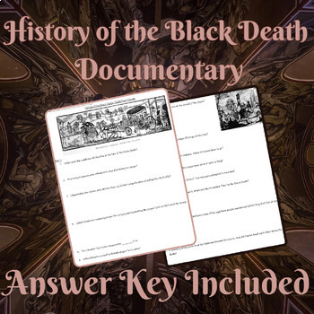 Preview of History of the Black Death Documentary Guide with Answer Key