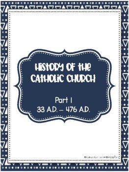 Preview of History of the Catholic Church part 1 of 4 - Full Unit - Guided Notes