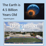 History of the Earth's 4.5 Billion years Skunk Bear NPR worksheet