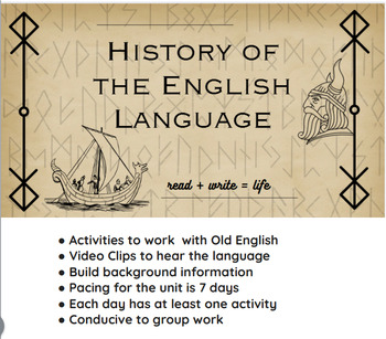 Preview of History of the English Language 7 Day Unit: Google Drive