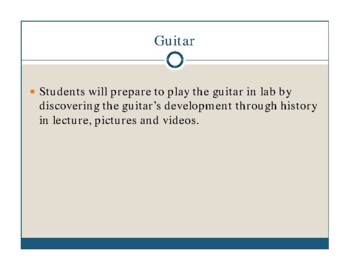 Preview of History of the Guitar