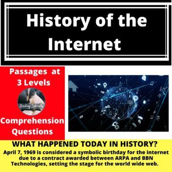 Preview of History of the Internet Differentiated Reading Passage April 7