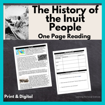 Preview of History of the Inuit People Reading with Questions: Print & Digital