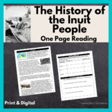 History of the Inuit People Reading with Questions: Print 
