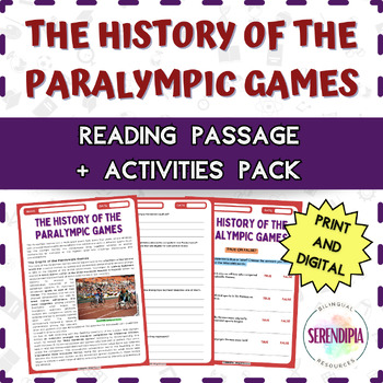 Preview of History of the Paralympic Games || READING PASSAGE + ACTIVITIES || 2024 Olympics