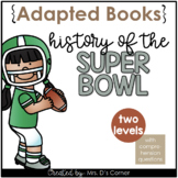 History of the Superbowl Adapted Books [Level 1 and Level 