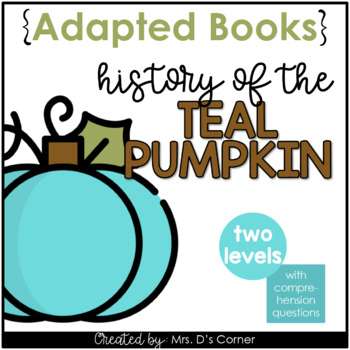 Preview of Teal Pumpkin Project Interactive Adapted Books for Halloween and Special Ed
