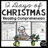 History of the Twelve (12) Days of Christmas Reading Compr