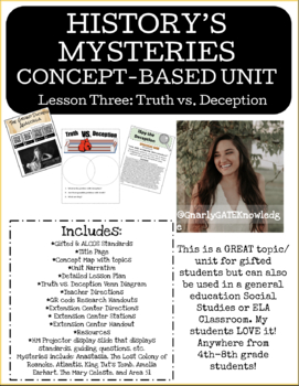 Preview of History's Mysteries - Lesson Three: Truth vs. Deception