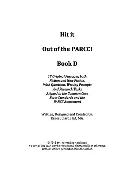 Preview of Hit It out of the PARCC! Book 2, Grade 4