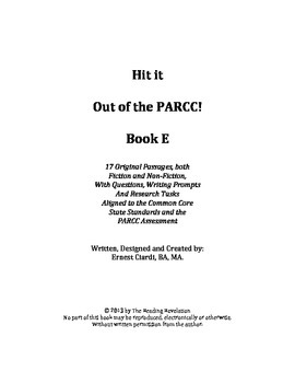 Preview of Hit It out of the PARCC! Book 3, Grade 5
