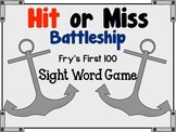 Hit or Miss Battleship Sight Word Game