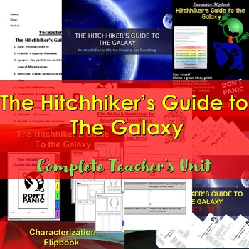 Preview of Hitchhiker's Guide to the Galaxy Teacher's Bundle