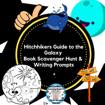 Preview of Hitchhiker's Guide to the Galaxy | Writing Prompts & Chapter Scavenger Hunt