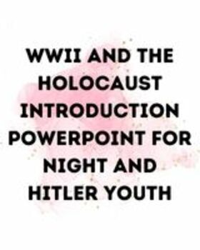 Preview of WWII Background Introduction for Night and Hitler Youth **Editable**