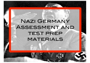 Preview of Hitler and Nazi Germany Assessment, Test Prep and mark scheme DBQ