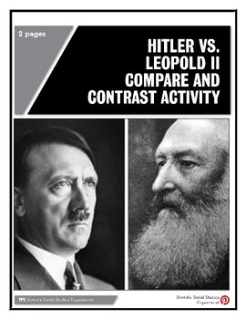 Preview of Hitler vs. Leopold II Compare and Contrast Activity