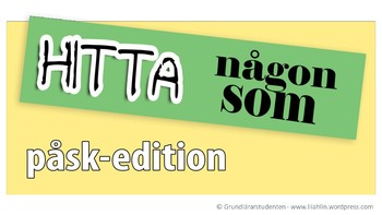 Preview of Hitta någon som - Påsk-version