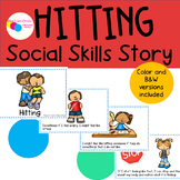 Hitting Social Skills Story for Preschool PreK and Kindergarten