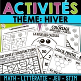 Hiver - Activités variées - French Winter Activities