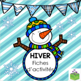 Hiver fiches d'activités - Winter Activity Sheets FRENCH