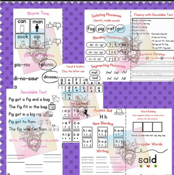 Preview of HmH Structured Literacy Inspired Small Group Workbooks- Module 3