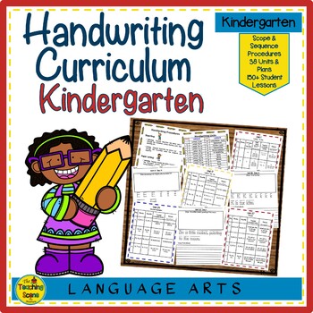 Complete Kindergarten Handwriting Curriculum by The Teaching Scene by ...