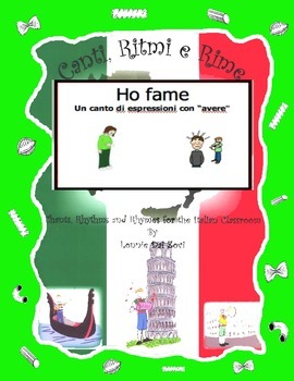 Preview of Italian expressions with avere (Ho Fame) with this rap-like chant with MP3