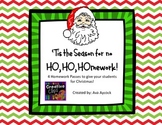 Ho Ho Homework Pass for Student Christmas gift