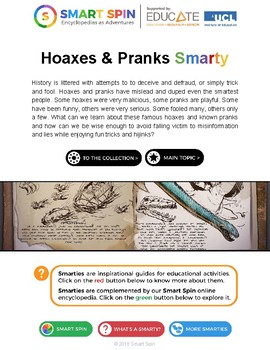 Preview of Hoaxes & Pranks (thematic unit)