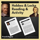 Hobbes and Locke Reading with Primary Docs and Texting Activity