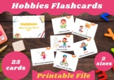 Hobbies Flashcards (2 sizes included)