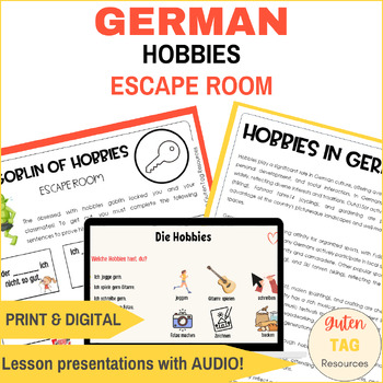 Preview of Hobbies German Escape Room