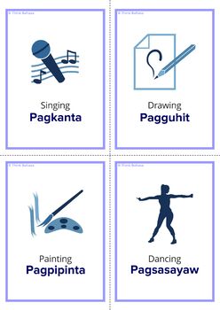 Hobbies Tagalog flashcards by Language Forum | TPT