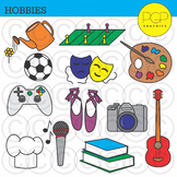 Hobbies and Activities Clip Art by PGP Graphics *b&w image