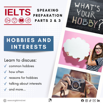 Preview of Hobbies and Interests - IELTS Speaking Preparation Lesson