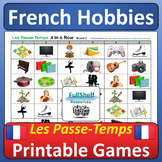 Hobbies in French Fun Printable Review Games and Activitie