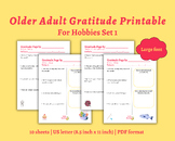 Hobby Gratitude Worksheets Set 1 | Meaningful Printable Ac