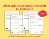 Hobby Gratitude Worksheets Set 3 | Meaningful Printable Ac