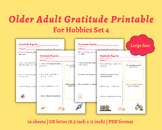 Hobby Gratitude Worksheets Set 4 | Meaningful Printable Ac