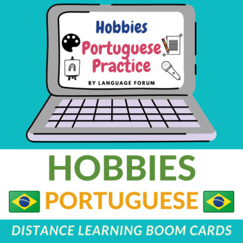 Preview of Hobby Portuguese BOOM Cards™ | HOBBIES BOOM Cards™ Portuguese