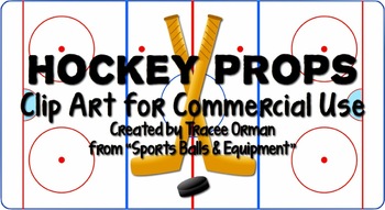 Preview of Hockey Sports Equipment Clip Art Graphics