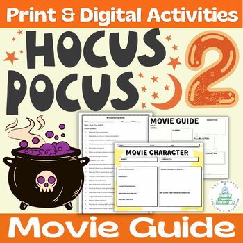 Preview of Hocus Pocus 2 | Movie Guide | (2022) | Digital & Print Worksheet | Halloween ELA