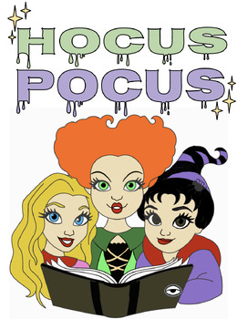 Preview of Hocus Pocus Math Color by Number for Halloween