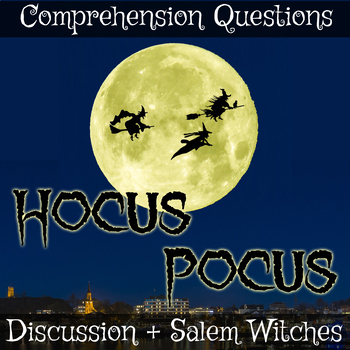Preview of Hocus Pocus Movie Guide + Activities | Halloween | Answer Keys Inc