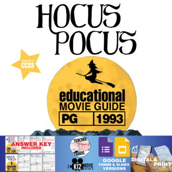 Preview of Hocus Pocus Movie Guide | Questions | Worksheet | Google Slides (PG - 1993)