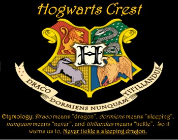 Preview of Hogarts Crest -Etymology