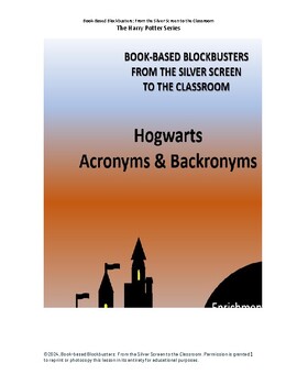 Preview of Hogwarts Acronyms and Backronyms