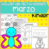 Hojas de Actividades de MARZO KINDER | Spring Activity Wor